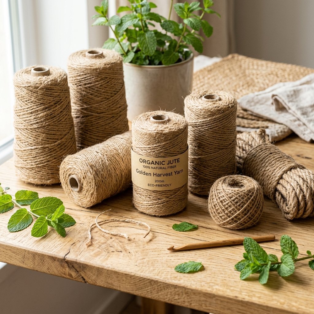 Natural Golden Jute Yarn and Twine Spools